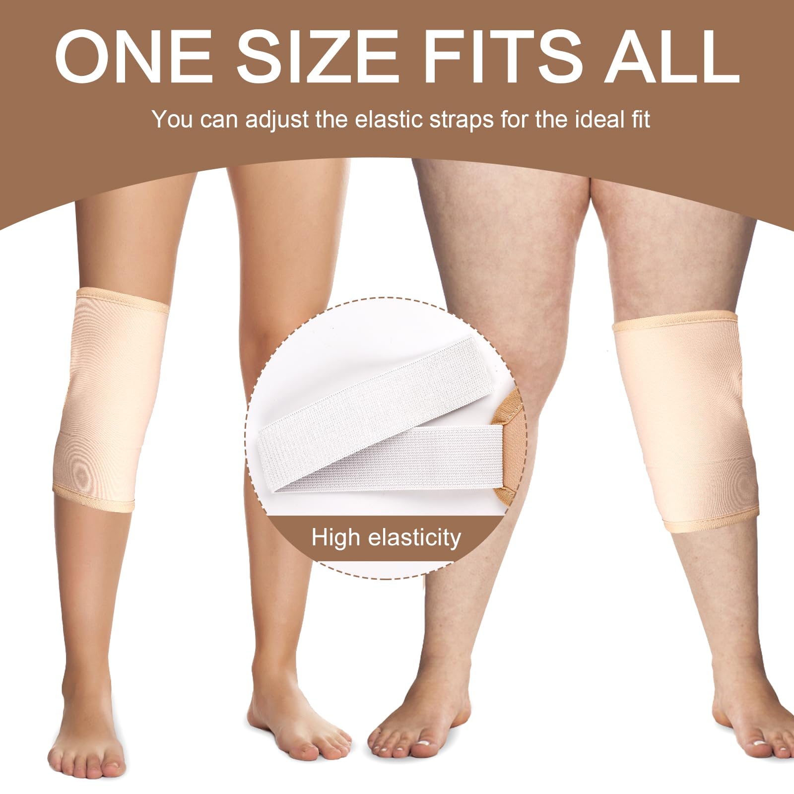 Versatile wrap suitable for knee, elbow, arm, thigh and more