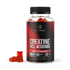 Front view of Yi Nutrition Creatine HCL Gummy 90-count bottle