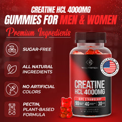 Side view of the Yi Nutrition Creatine HCL Gummy bottle