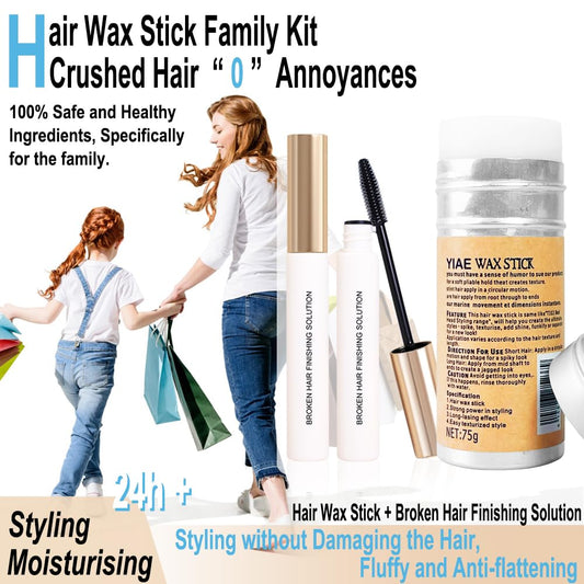 YIAE slick brush set for precise application and clean hairlines