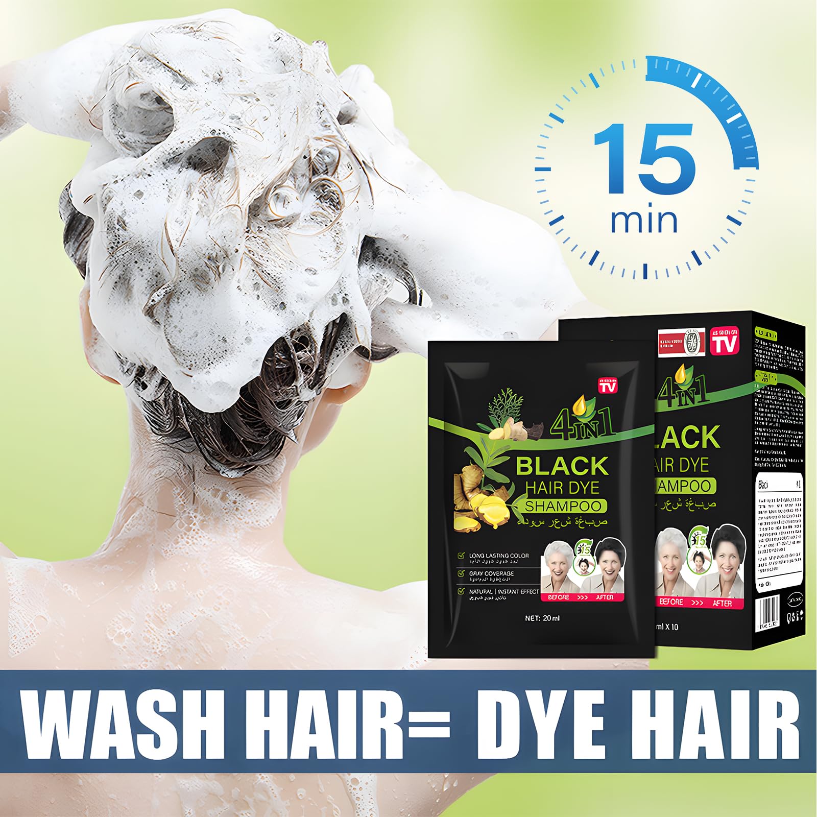 Yiciani Upgraded at-home use graphic emphasizes DIY dyeing