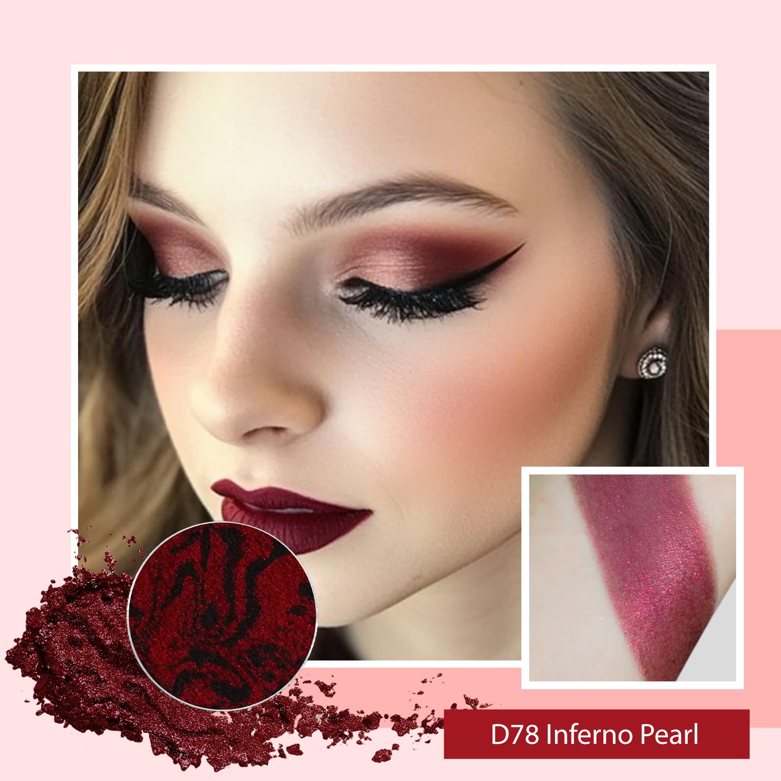 YiGuMy Refillable Eyeshadow Palette iron pans snap securely for travel.