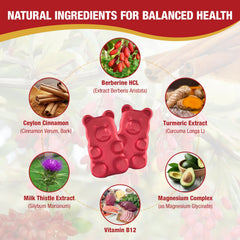 60-count bottle of Yikecao Berberine Gummies