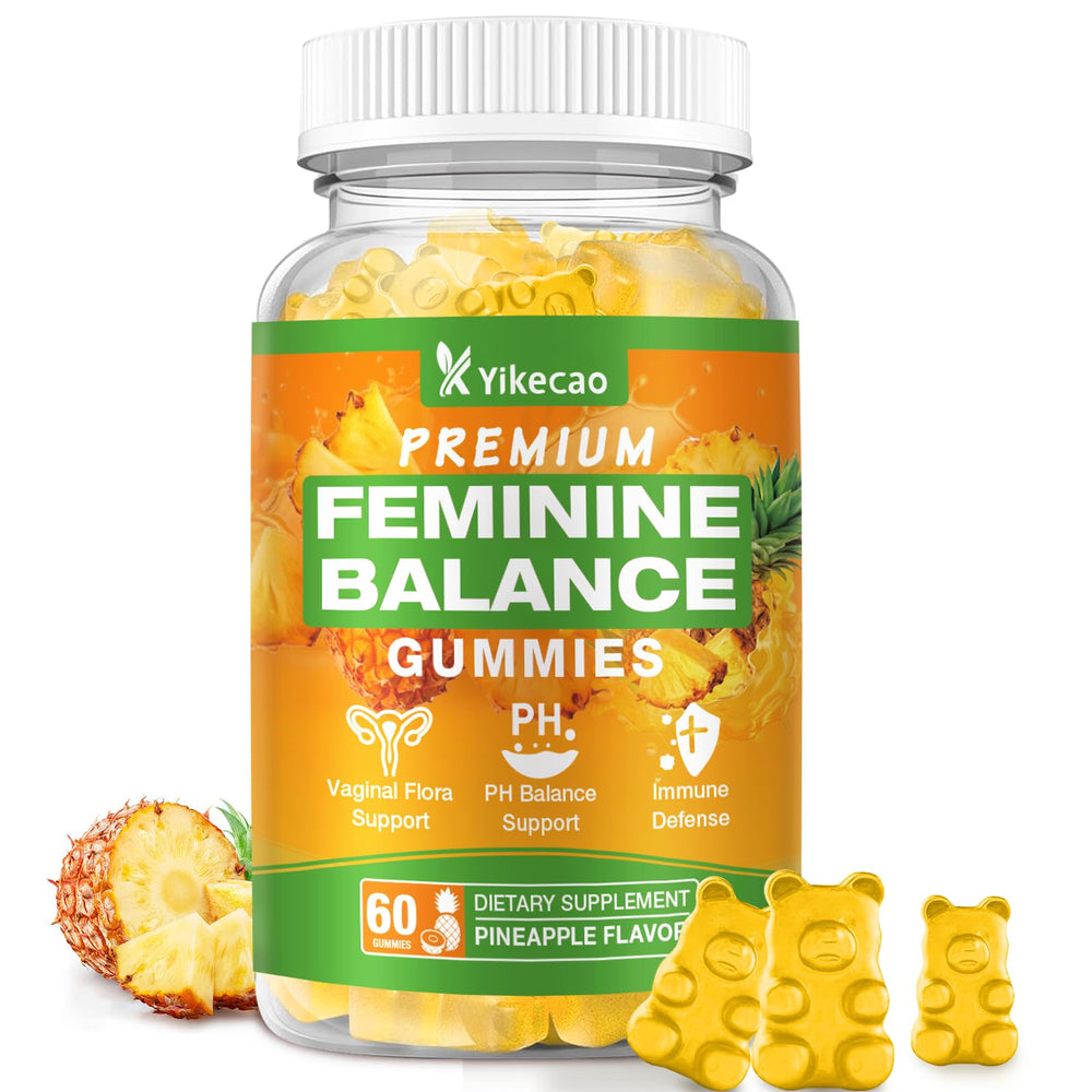 Yikecao Premium Feminine Balance Gummies bottle – front view