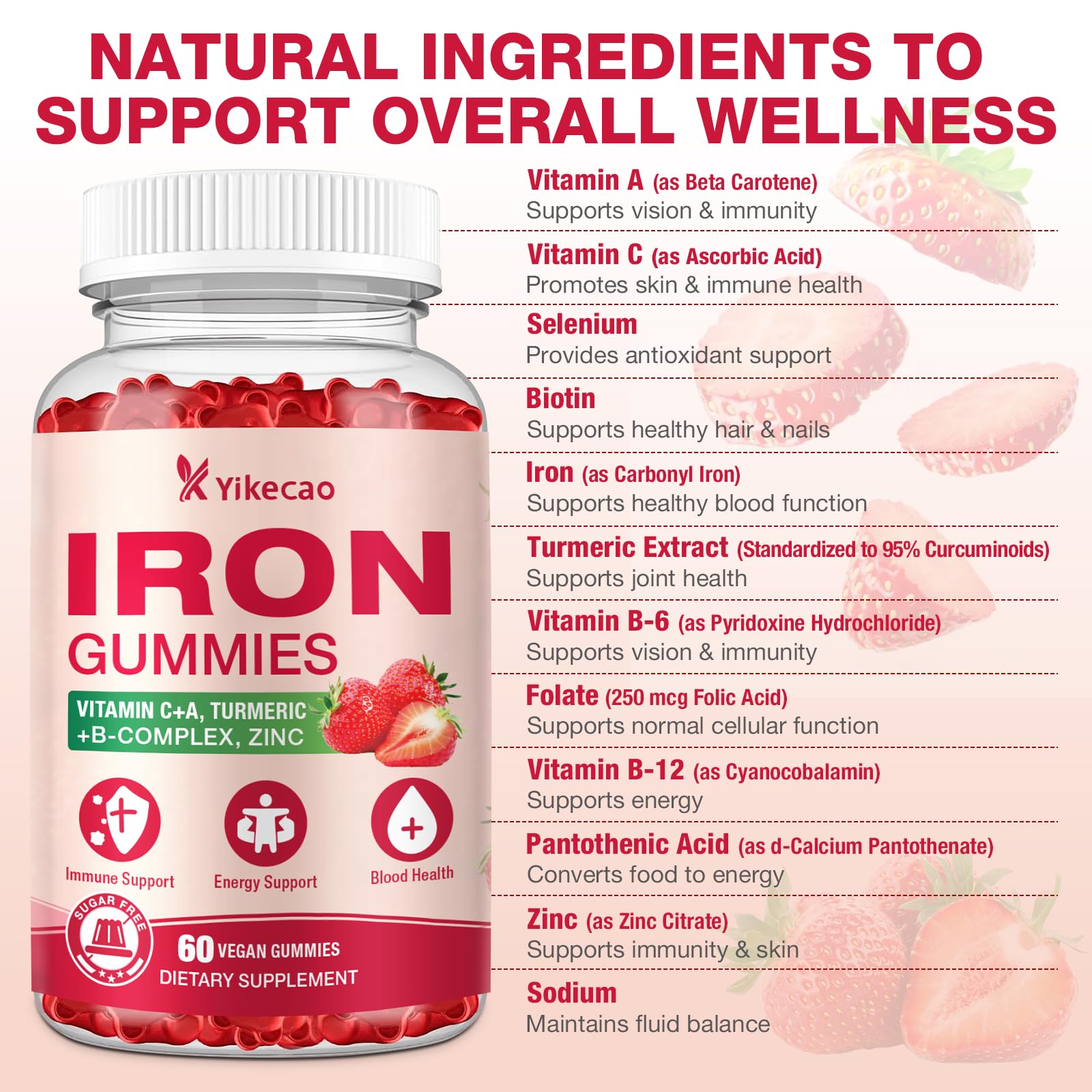 Active lifestyle scene with person taking gummies on the go