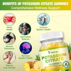 Vegan, gelatin-free potassium citrate gummies ingredients