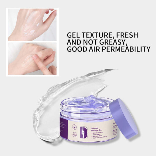 YILEST Soothing Cooling Cream application demonstrates easy massage for temporary comfort after activity.