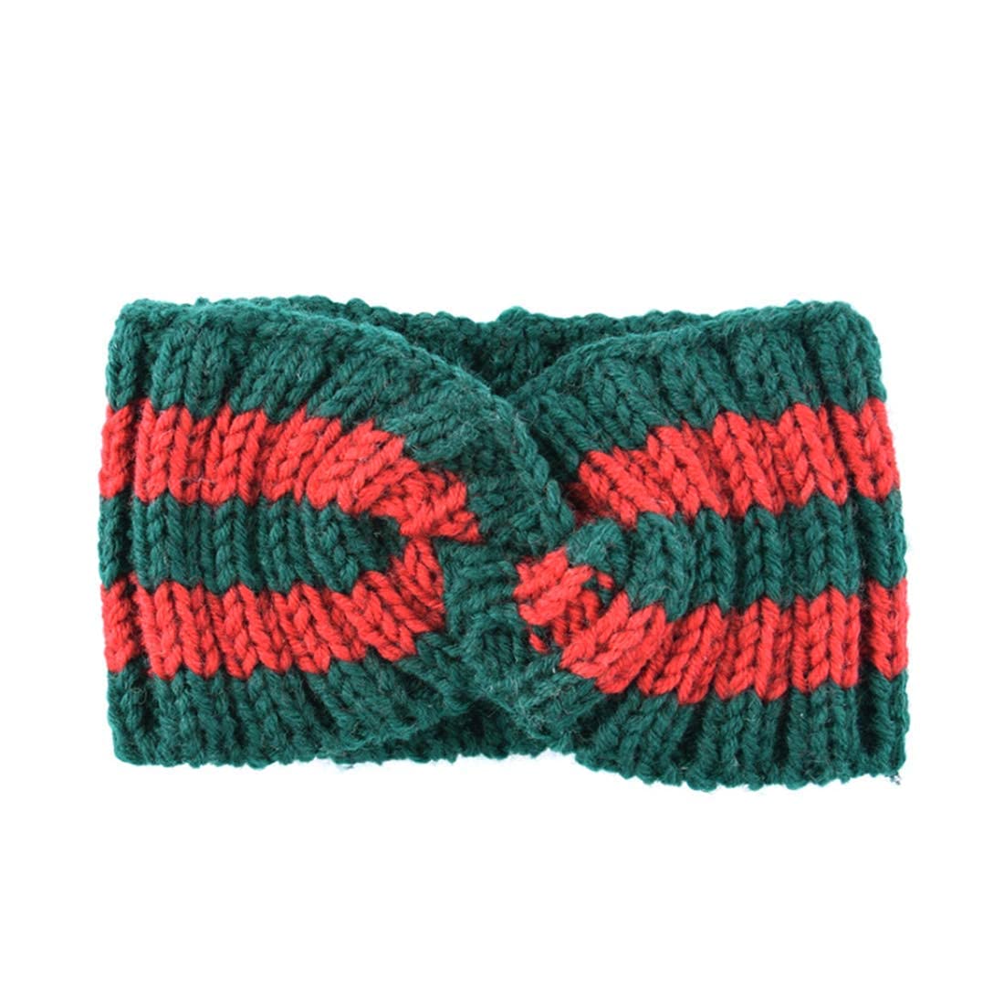 Yili Maizi chunky knit headband braided front provides warm style without snagging hair.