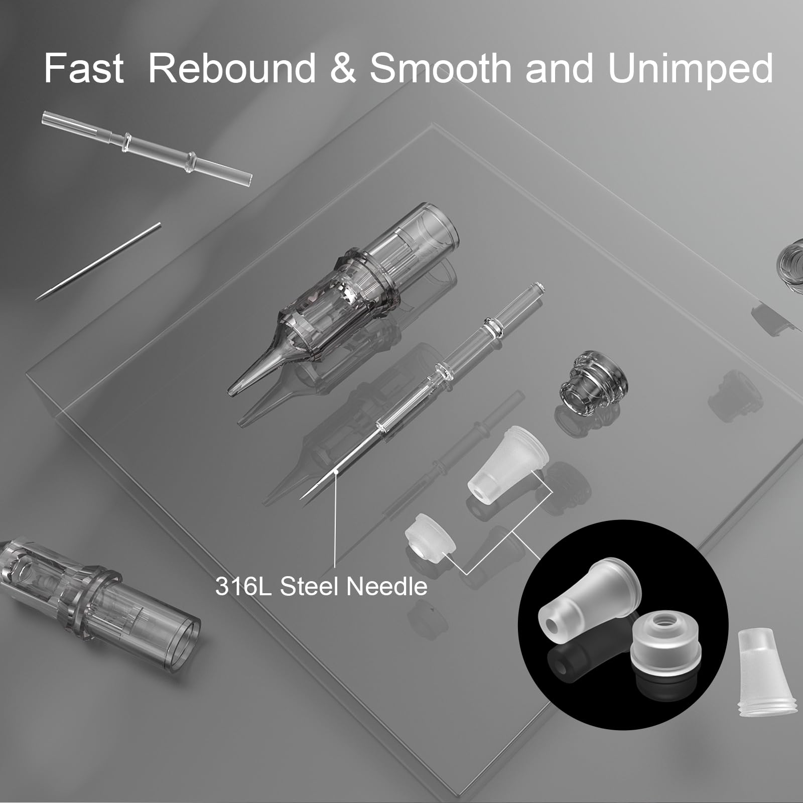 YILONG cartridges compatible with standard grips and rotary machines