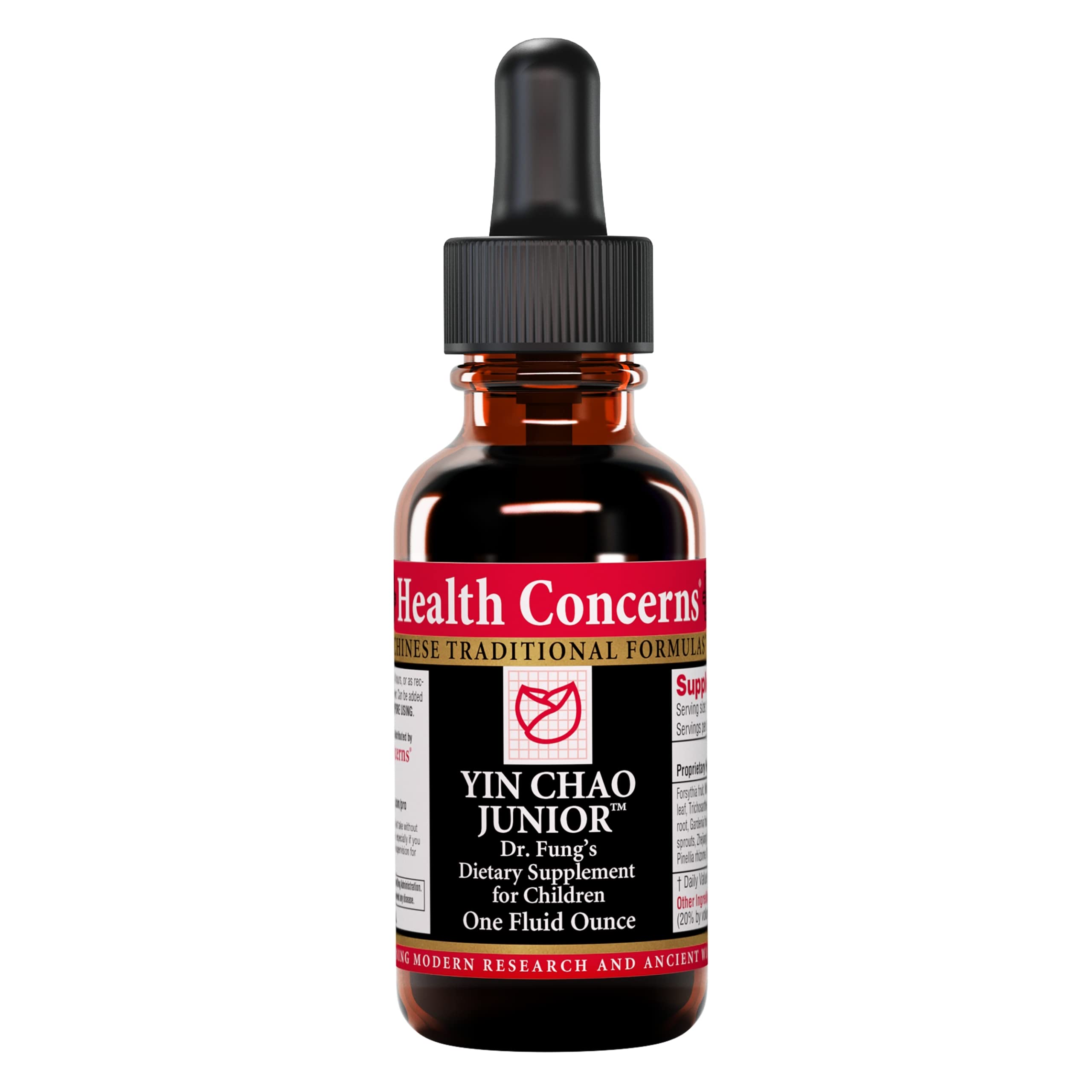 Yin Chao Junior immune support liquid drops bottle with dropper