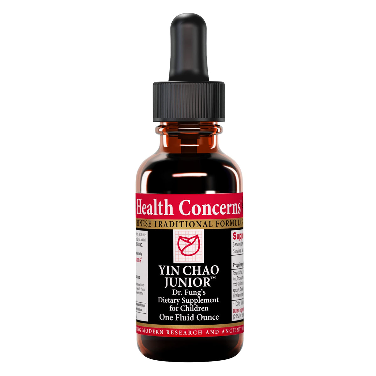 Yin Chao Junior immune support liquid drops bottle with dropper