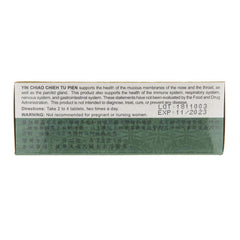 Close-up of Yin Chiao Chieh Tu Pien tablets