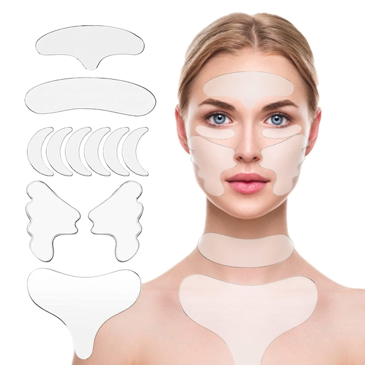 YISHIQI neck-wrinkle-patches for overnight smoothing.