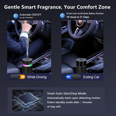 YIXIUTEN Black diffuser - side profile, compact design