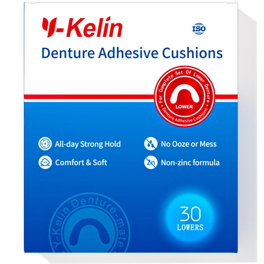 Close-up of Y-Kelin Lower Denture Cushions strip
