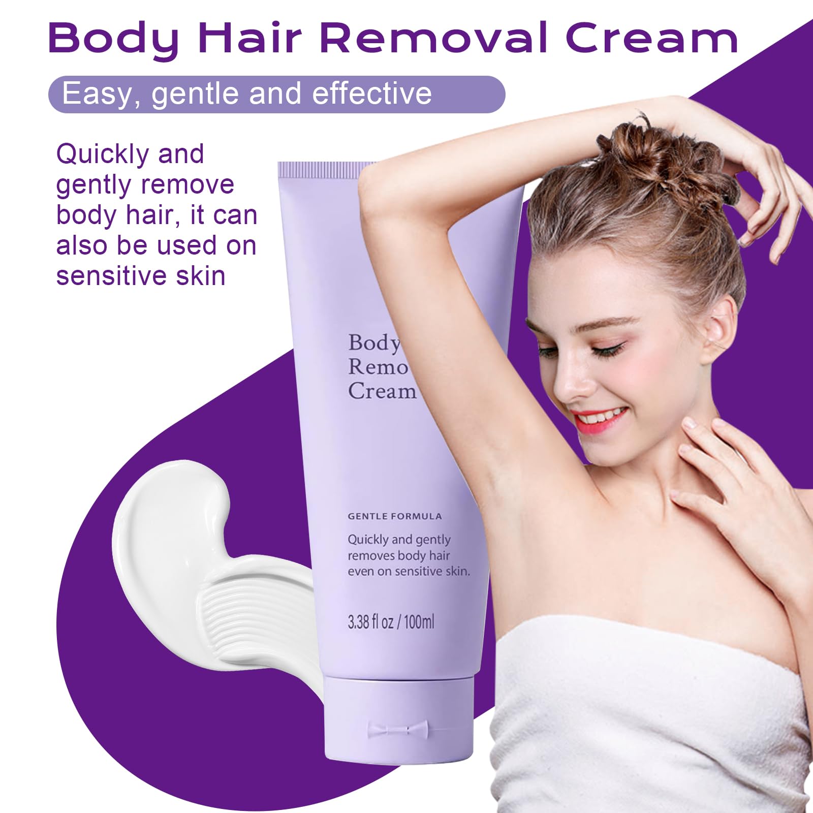 Close-up of YKJHCSL cream texture showing gentle formula
