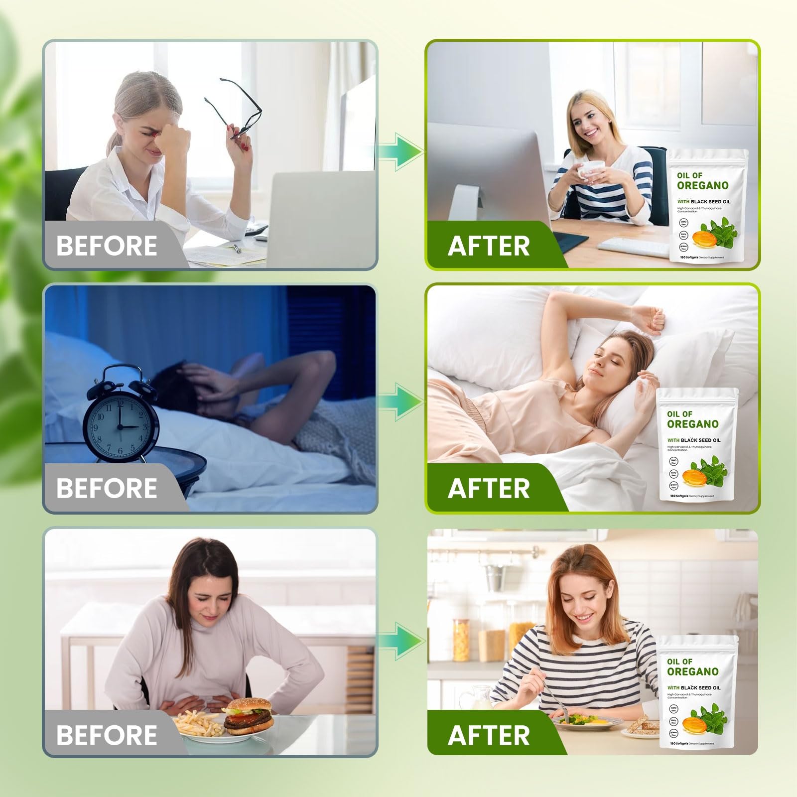 High-quality softgel capsules with natural ingredients