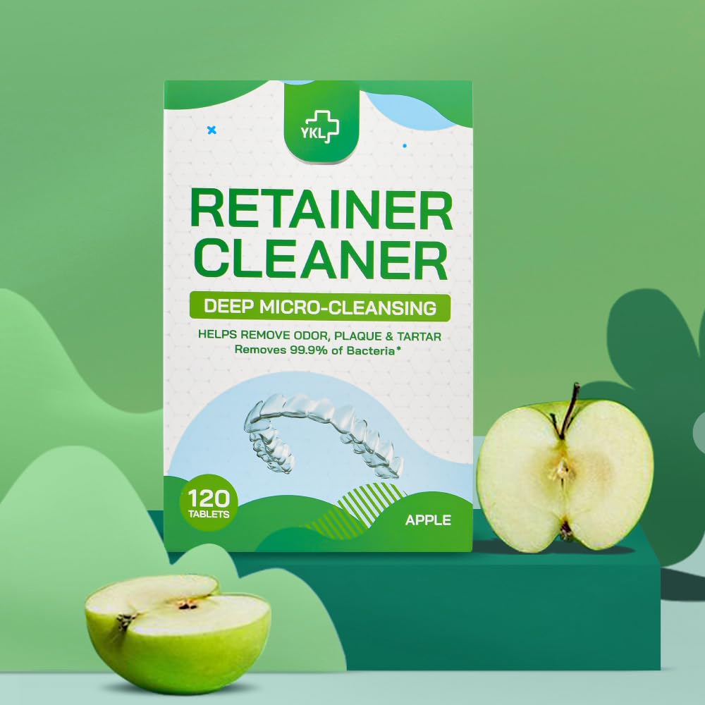 YKL tablet effervescing in water demonstrating quick active oxygen cleaning