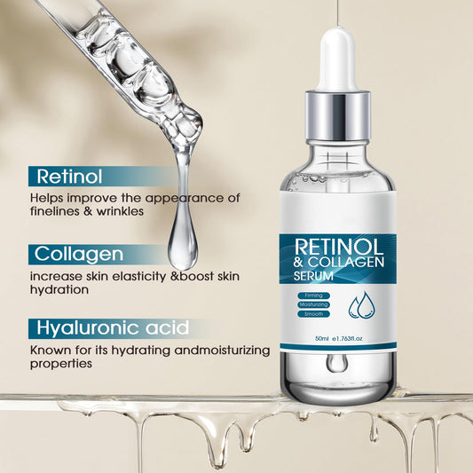 YKLWORLD Retinol Serum being applied with dropper for hydration and wrinkle care.