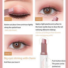 Ylapagne double-action palette delivers six shades across three sticks in a compact set