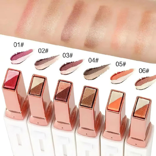 Ylapagne two-color gradient sticks deliver smooth cream-to-powder finish for easy blending