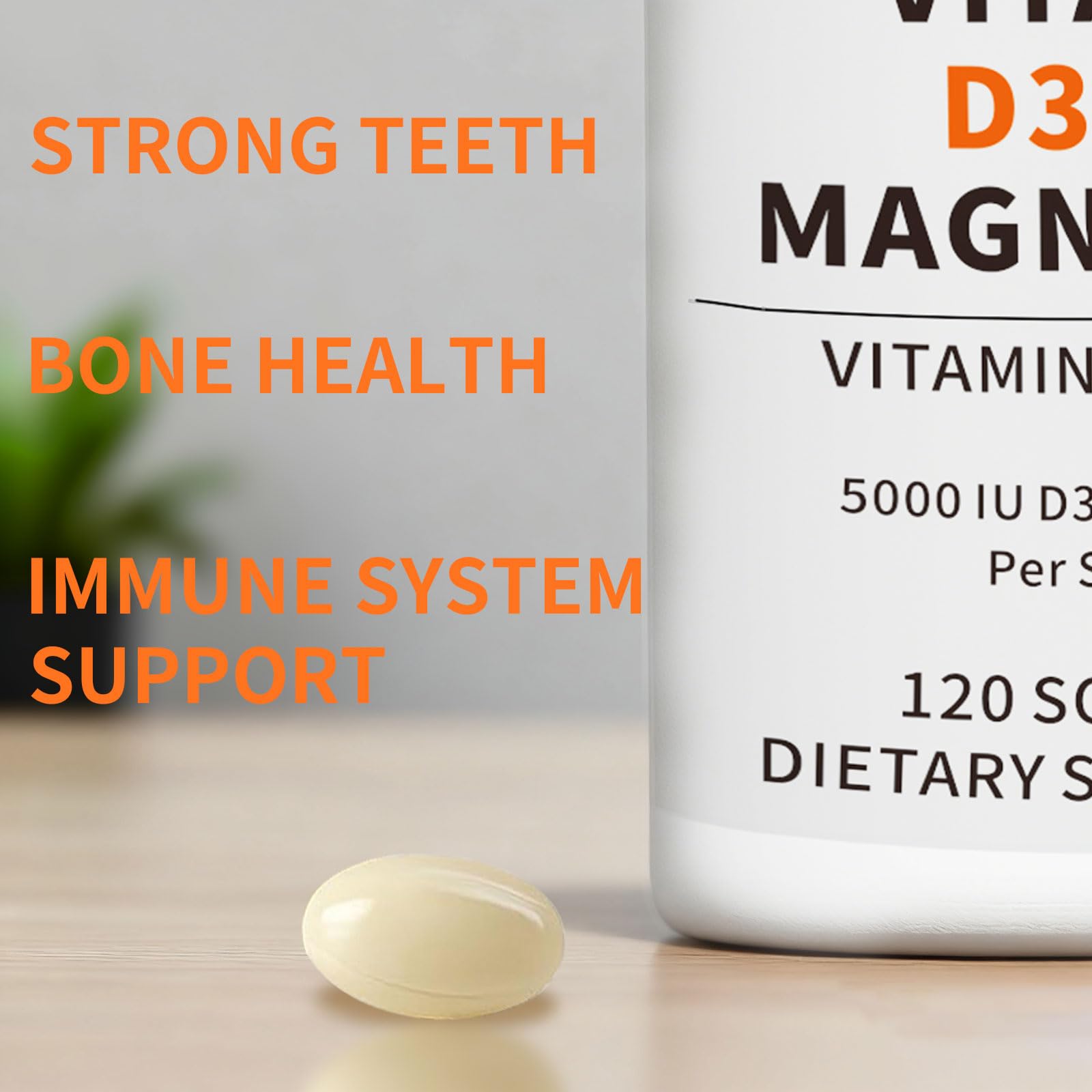Bone health infographic showing calcium support