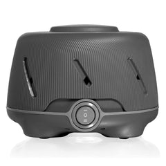 Yogasleep Dohm Charcoal front view with dual-speed control for personalized sleep ambience.