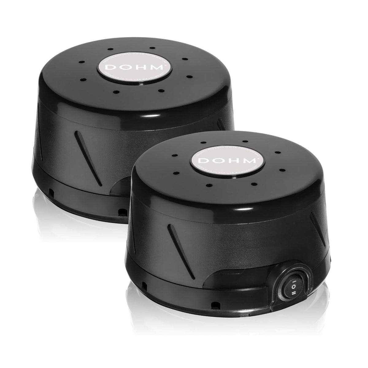 Yogasleep Dohm Classic two-pack black bundle for consistent white noise across spaces.