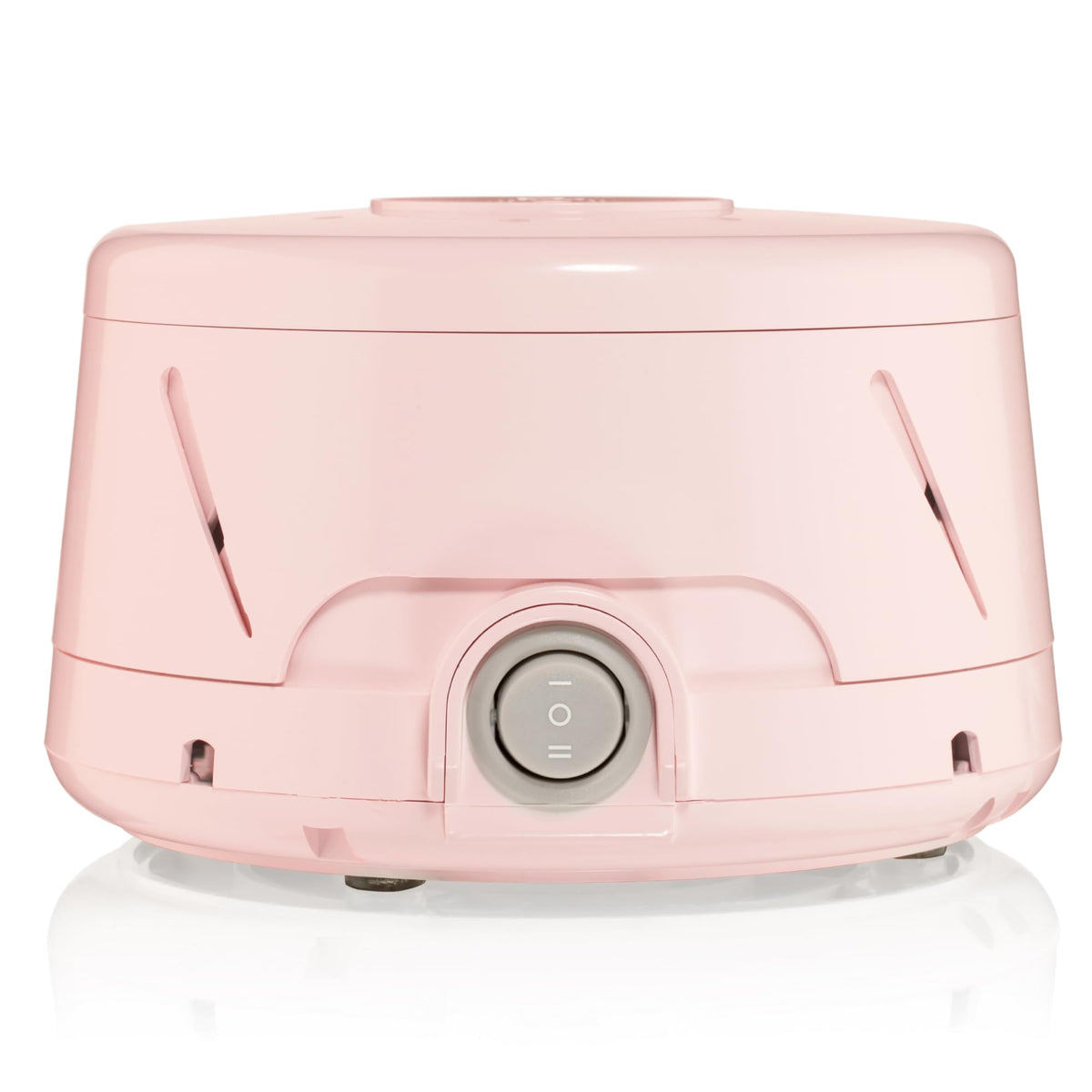 Yogasleep Dohm Classic Pink unit on nightstand offering customizable white noise for better sleep