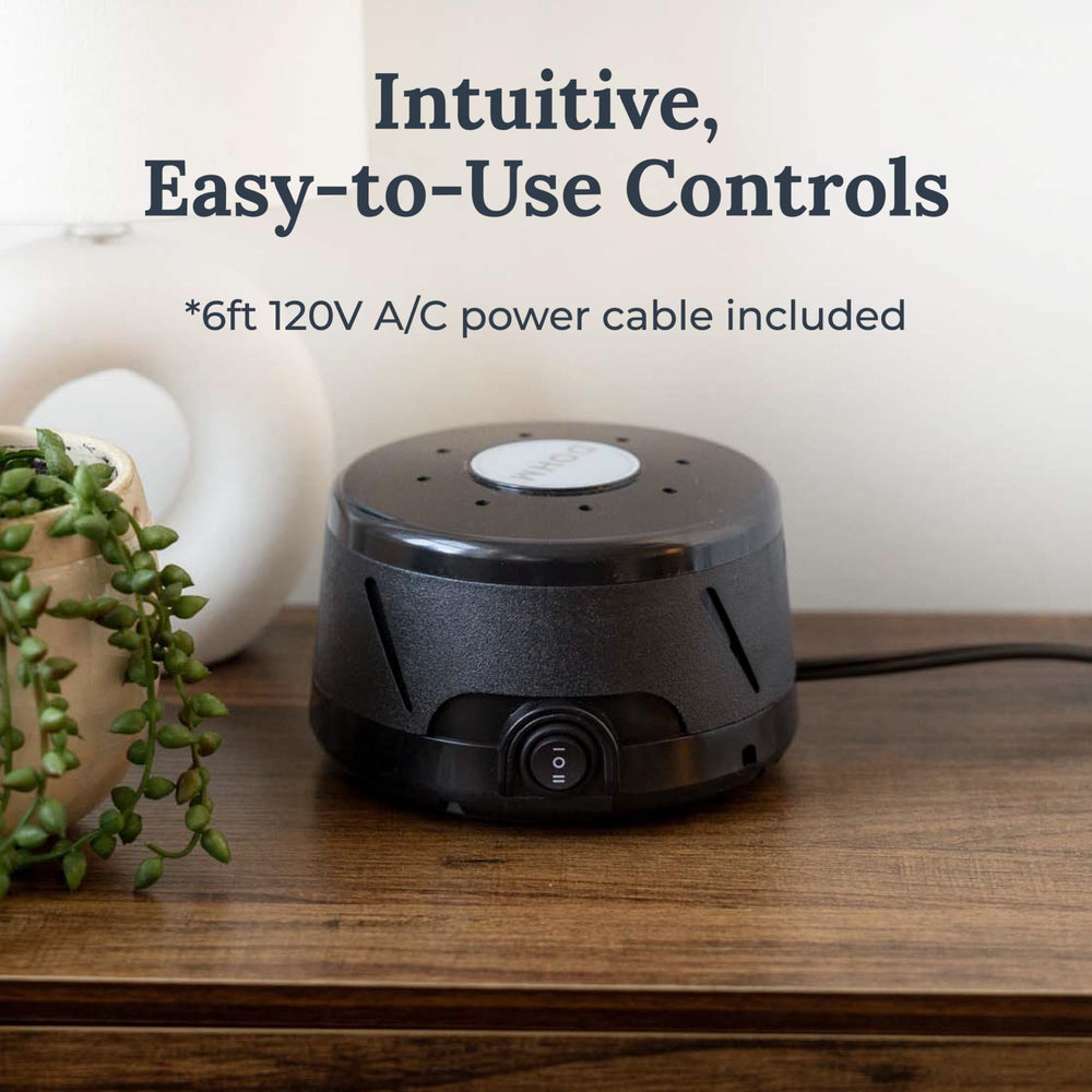 Yogasleep Dohm Classic USA-assembled device highlighting quality sleep technology.