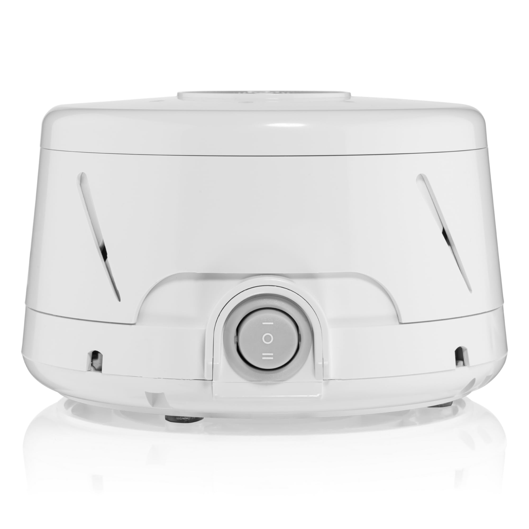 Yogasleep Dohm Classic white front view promotes restful sleep with timeless design.