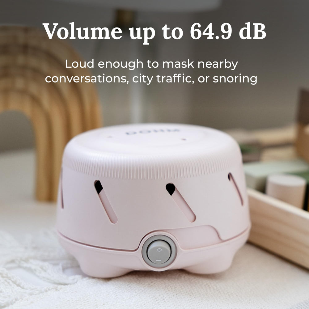 Yogasleep Dohm Uno office privacy setup for distraction-free work.