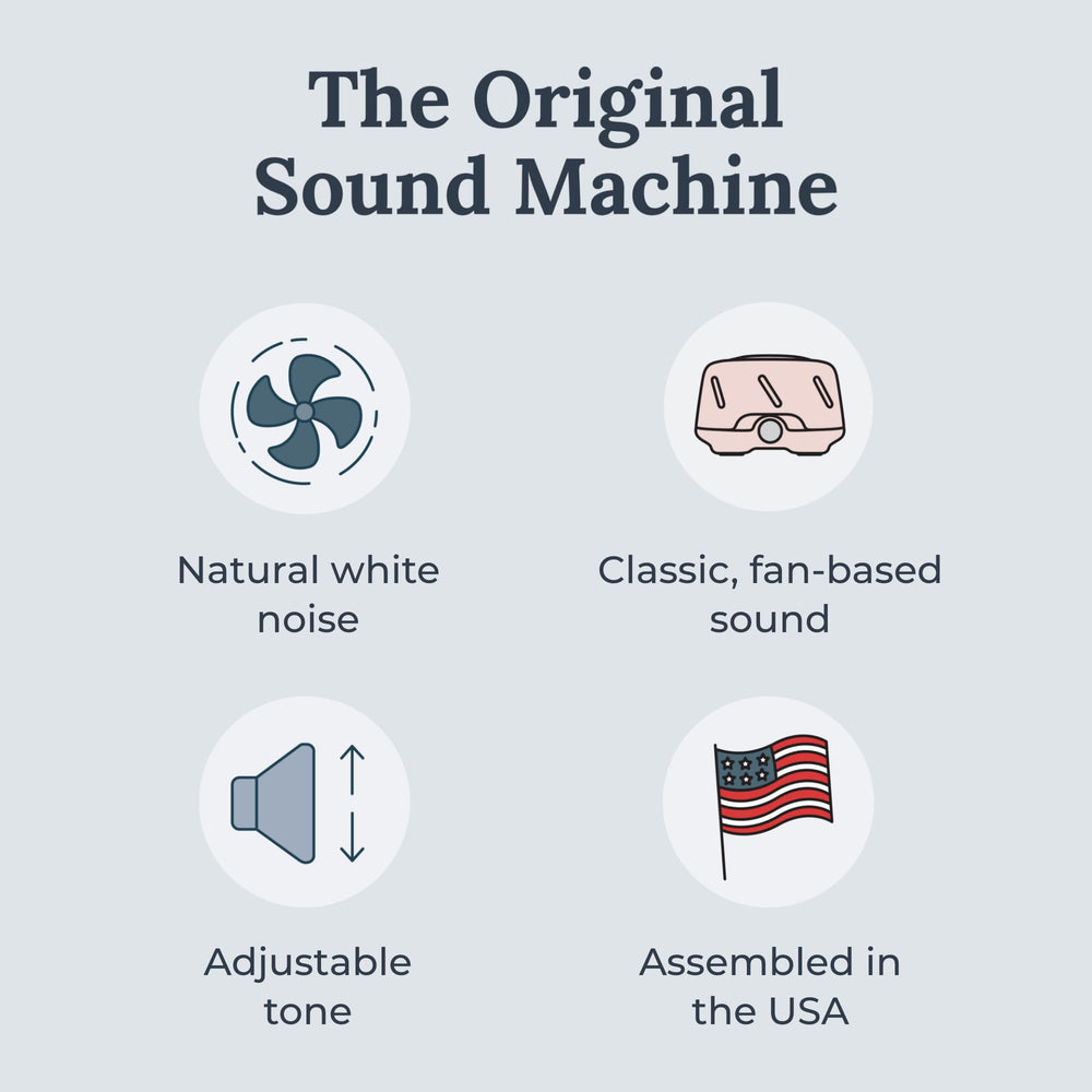 Yogasleep Dohm Uno tone-dial adjustable knob for personalized sound comfort.