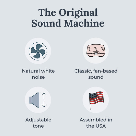 Yogasleep Dohm Uno tone-dial adjustable knob for personalized sound comfort.