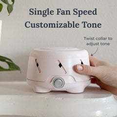 Yogasleep Dohm Uno travel-ready case enables sleep anywhere.