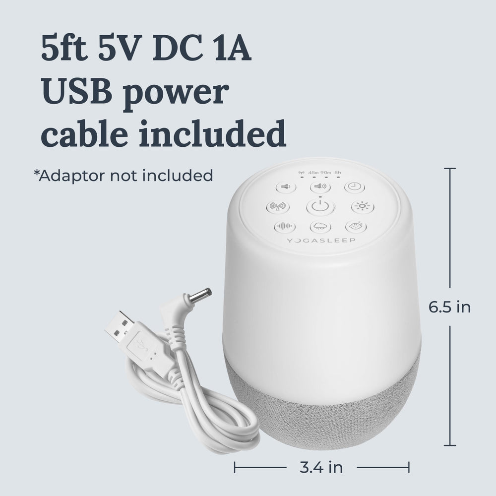 YOGASLEEP Duet easy controls for quick nighttime adjustments