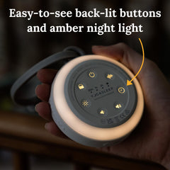 Yogasleep Hushh 2 night-light offers a soft glow for late-night checks.