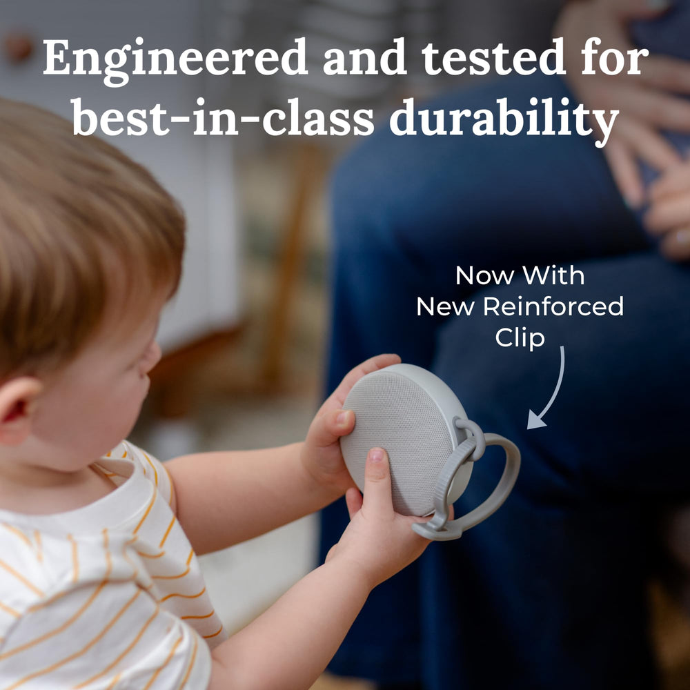 Yogasleep Hushh 2 six-sounds library supports adaptable nap routines and quiet rooms.