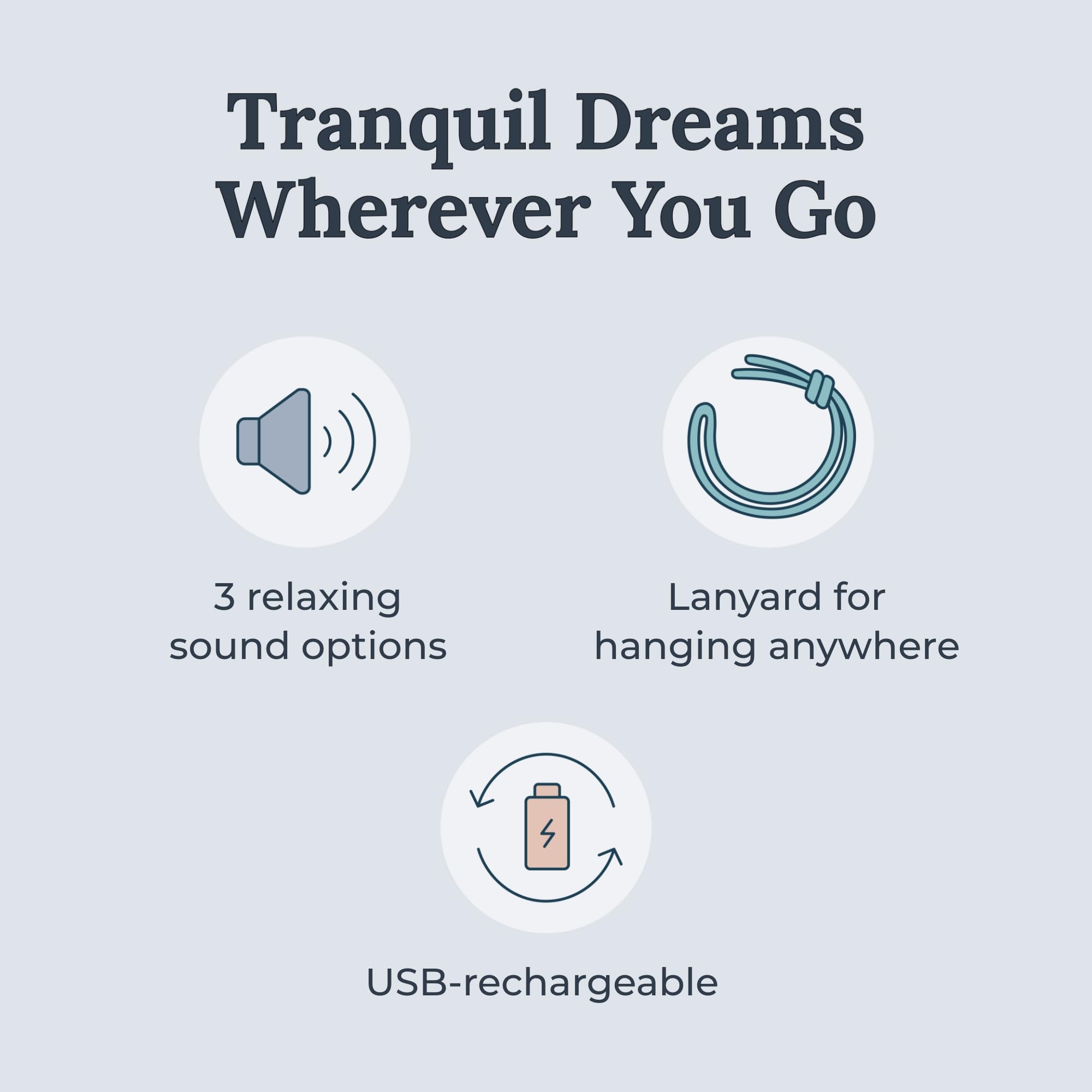 Yogasleep Rohm three sounds bright, deep white noise and surf for customizable calm