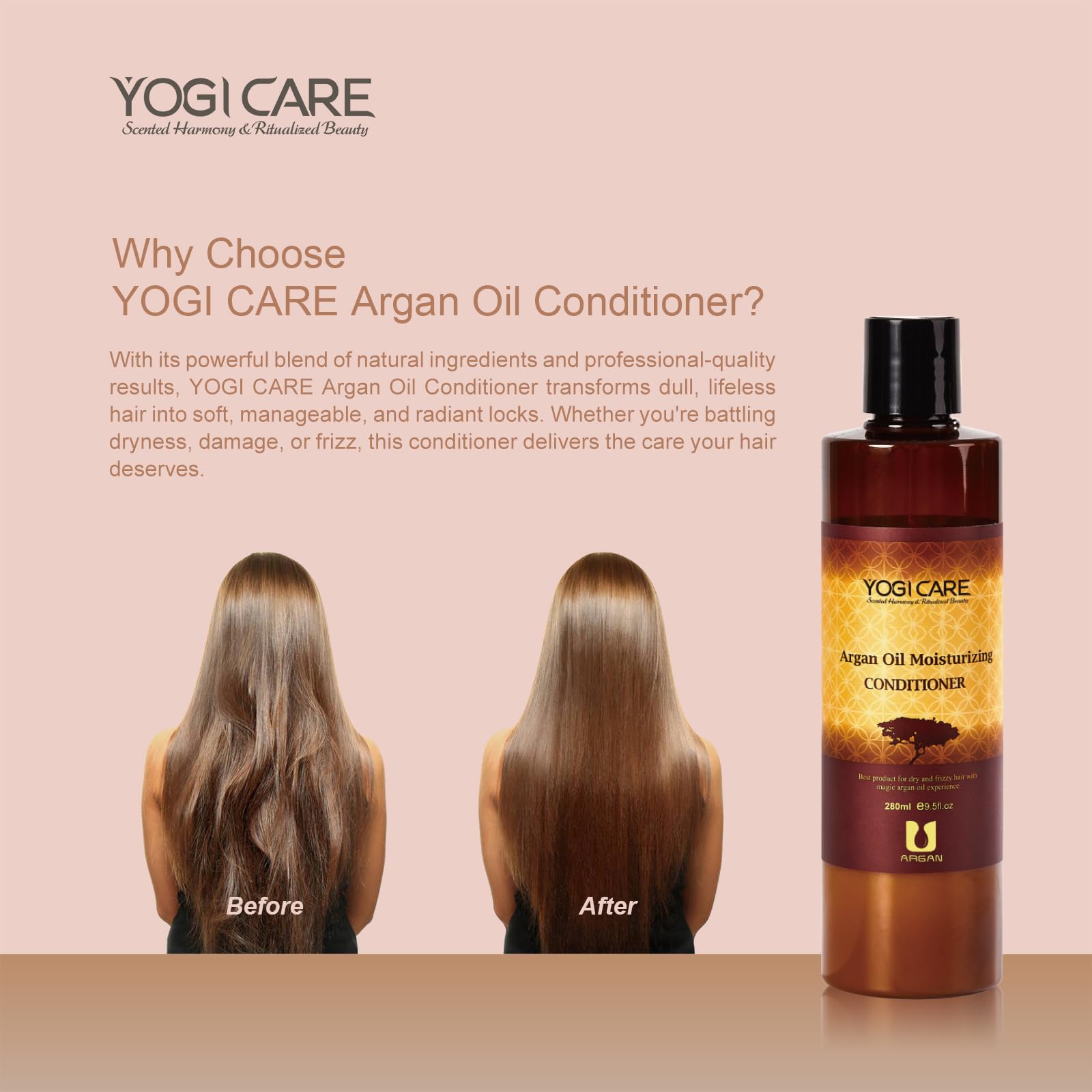YOGI CARE sulfate- and paraben-free conditioner promotes safer daily use.