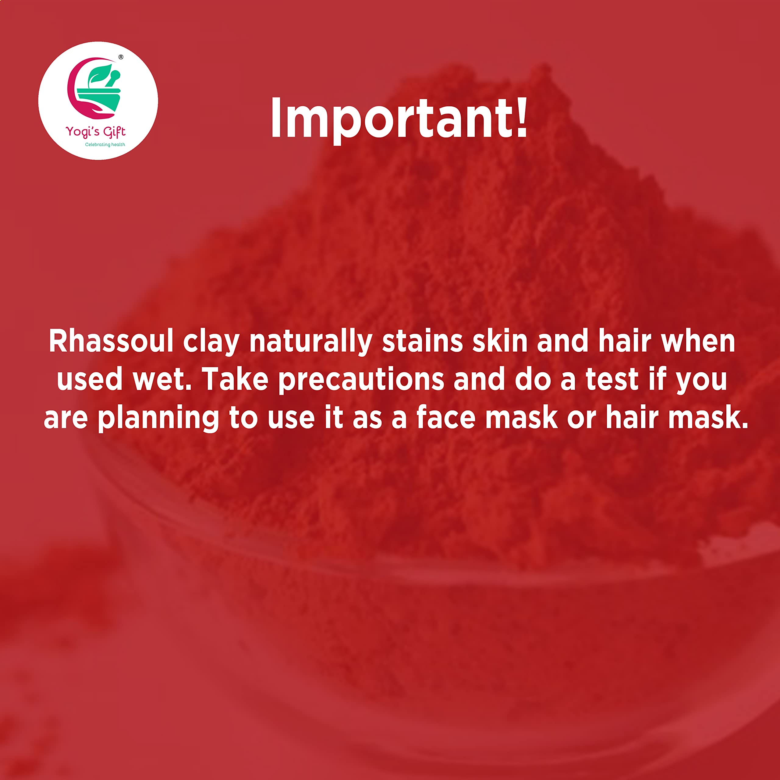 Dry skin can feel softer after mineral-rich Rhassoul clay use.