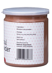 Wet application of Rhassoul clay mask may stain skin.