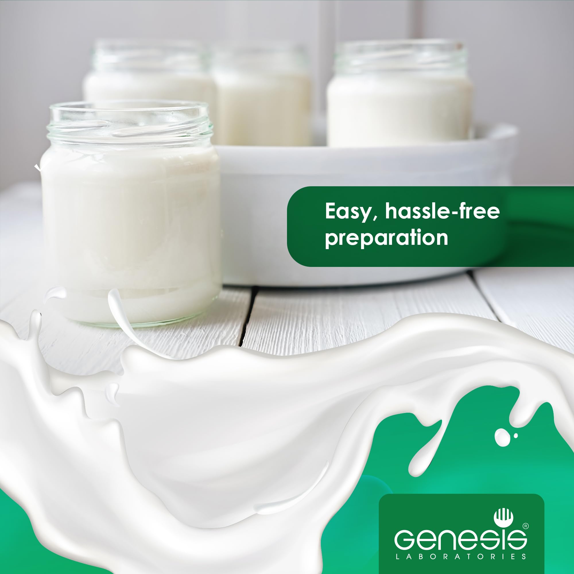 Yogurt preparation with starter culture steps