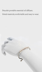 Unisex aromatherapy diffuser bracelet suitable for women and men