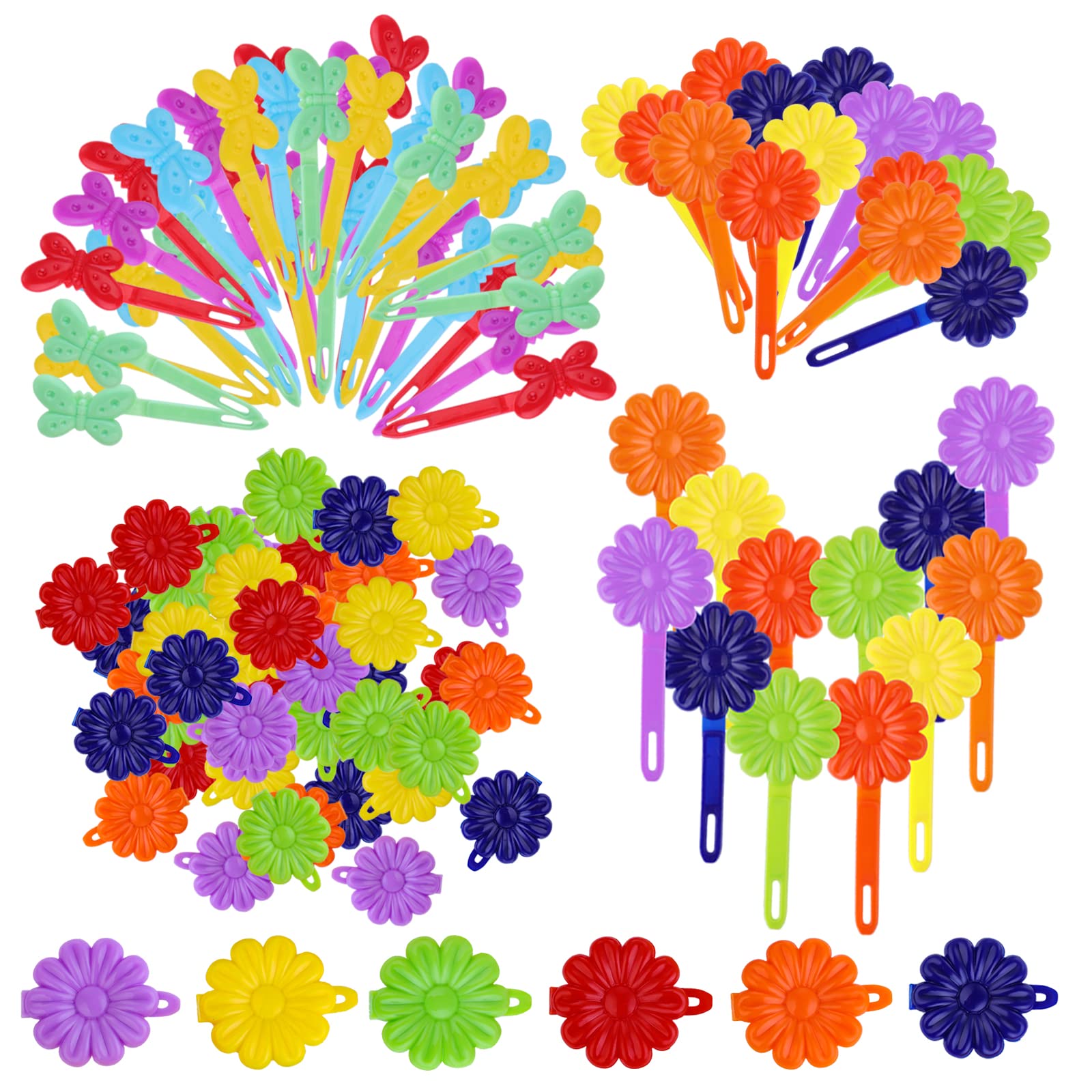 Yolev 76-piece self-hinge flower hair clip for quick hair styling.