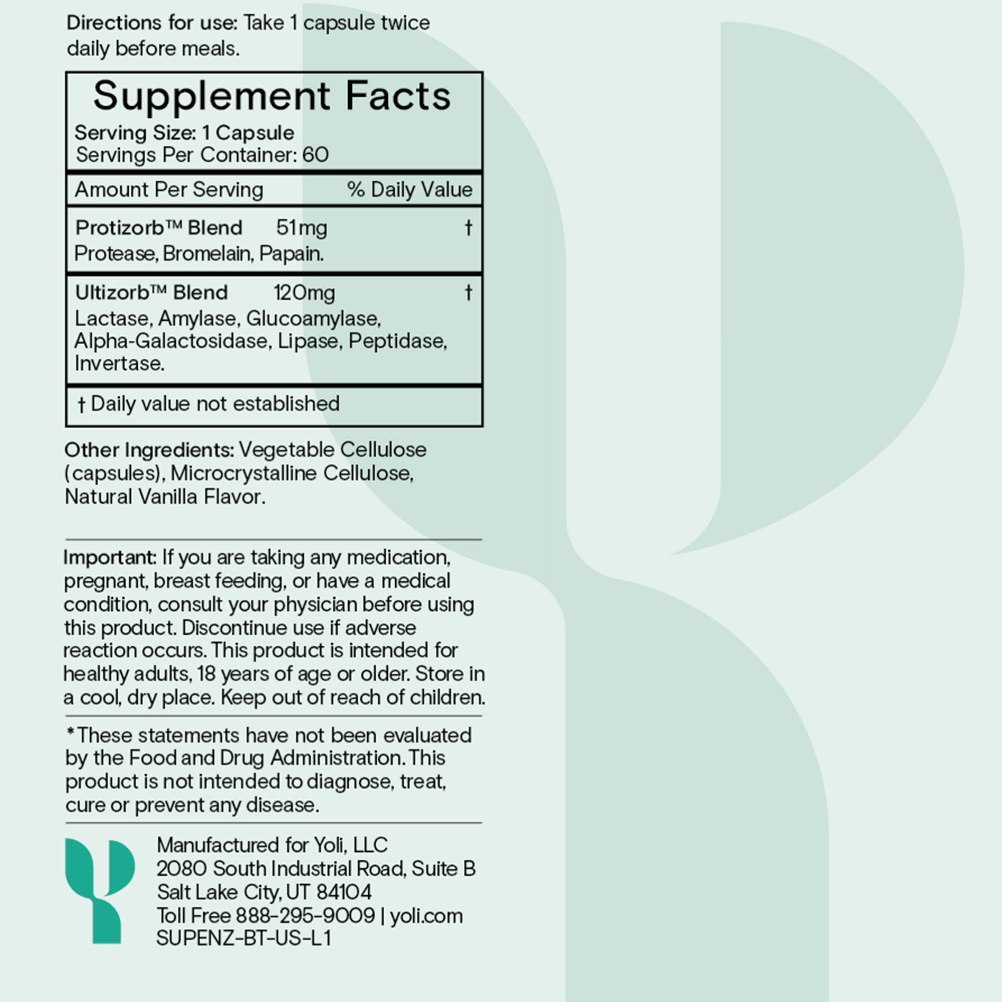 Digestive enzymes concept illustrating nutrient breakdown