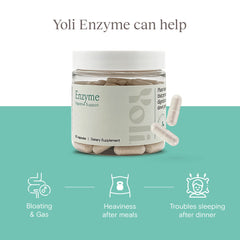 Yoli Enzyme bottle with label close-up