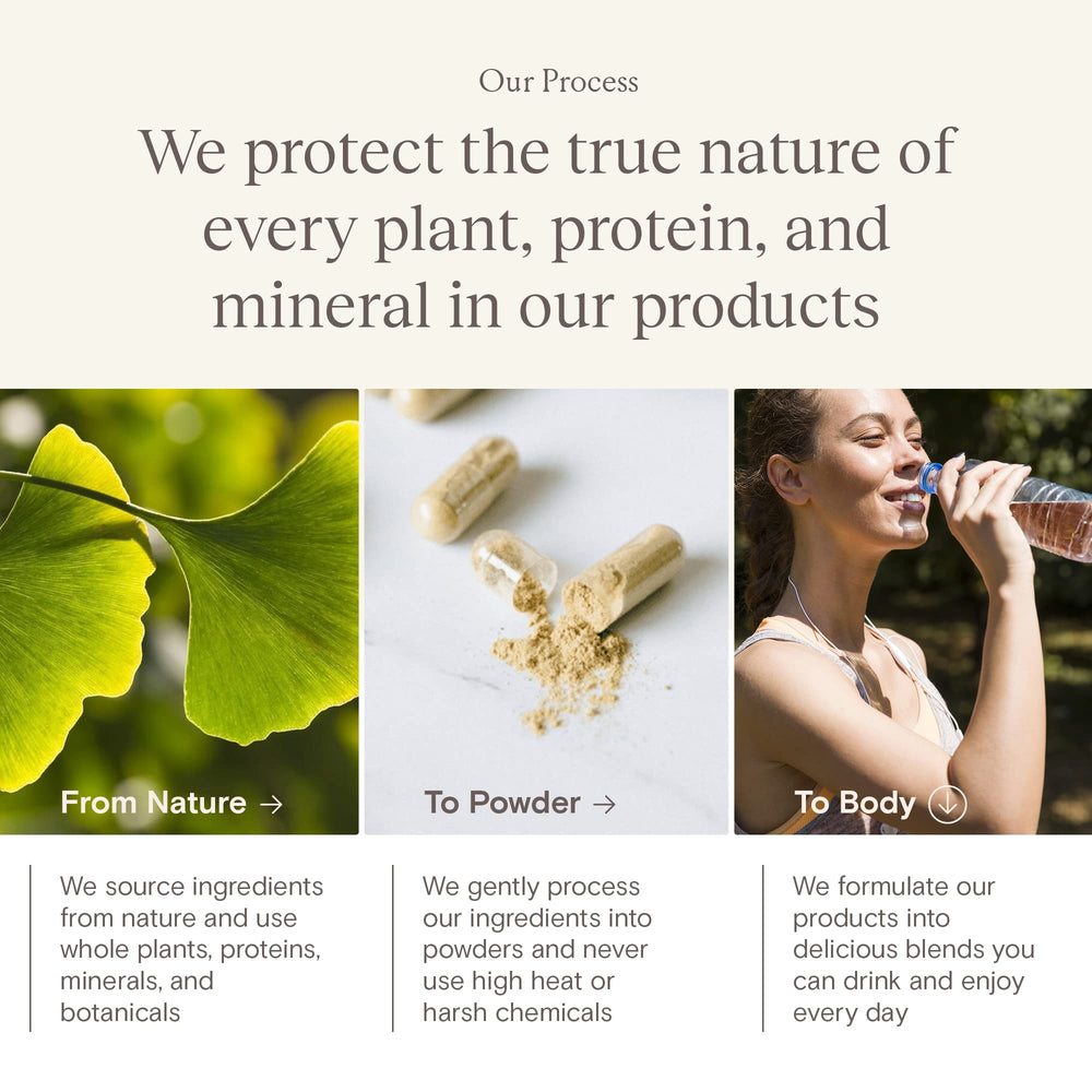 Wellness lifestyle image showing digestive support