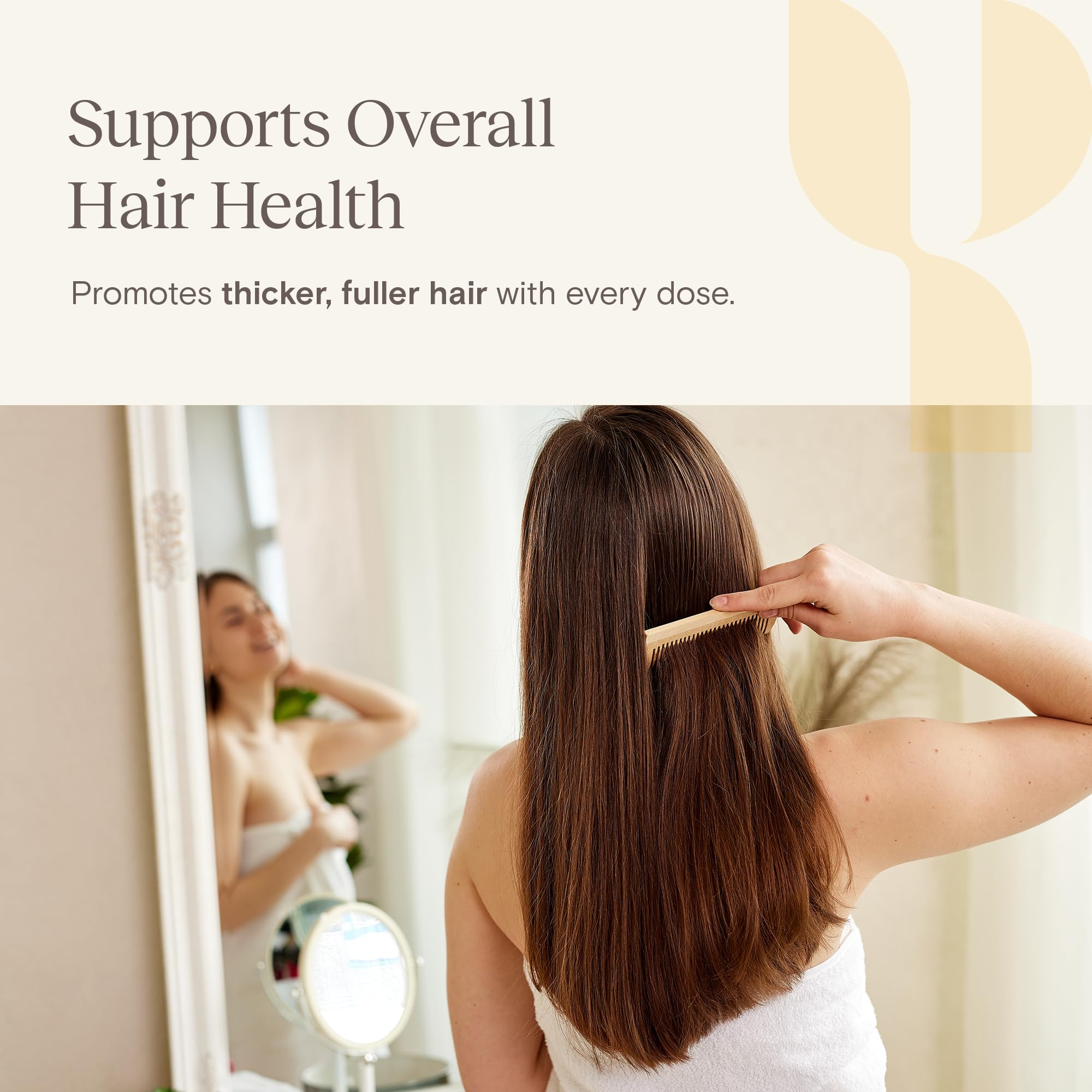 Biotin and collagen capsules spill on surface