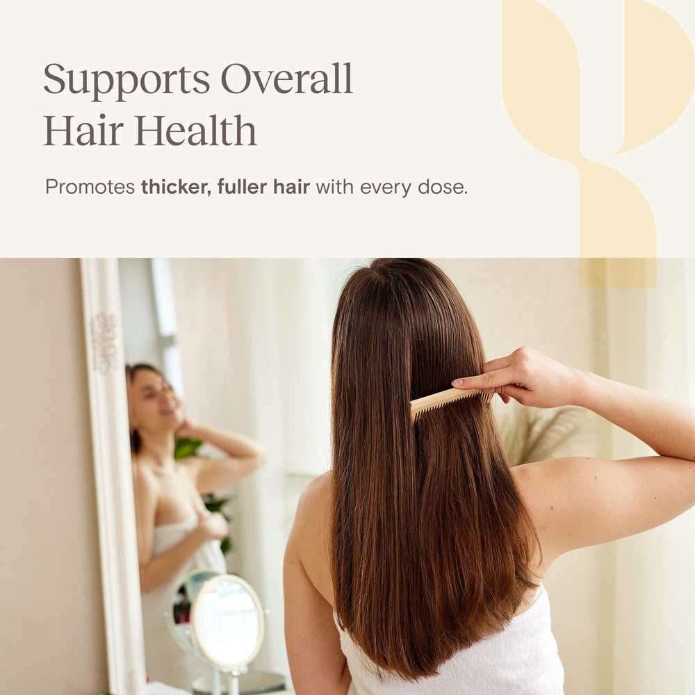 Biotin and collagen capsules spill on surface
